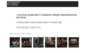 17th Julia Margaret Cameron Award - 2021